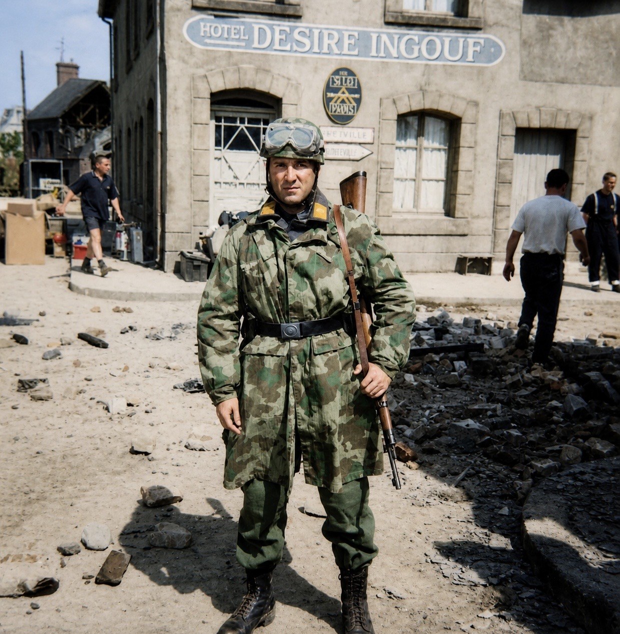 Band of Brothers — on-set photograph — Band of Brothers