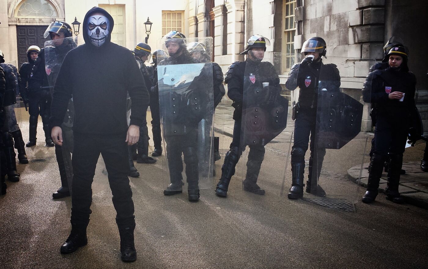 Bastille Day — on-set photograph — Bastille Day
