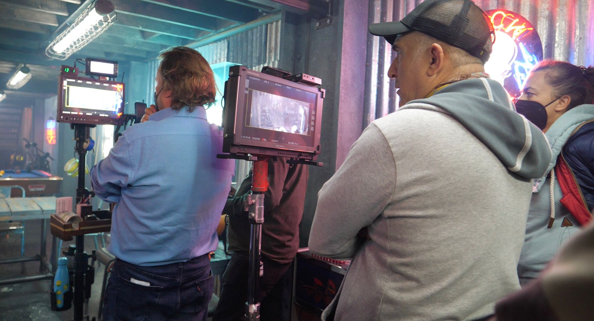 The Expendables 4 — behind the scenes at the monitors — The Expendables 4