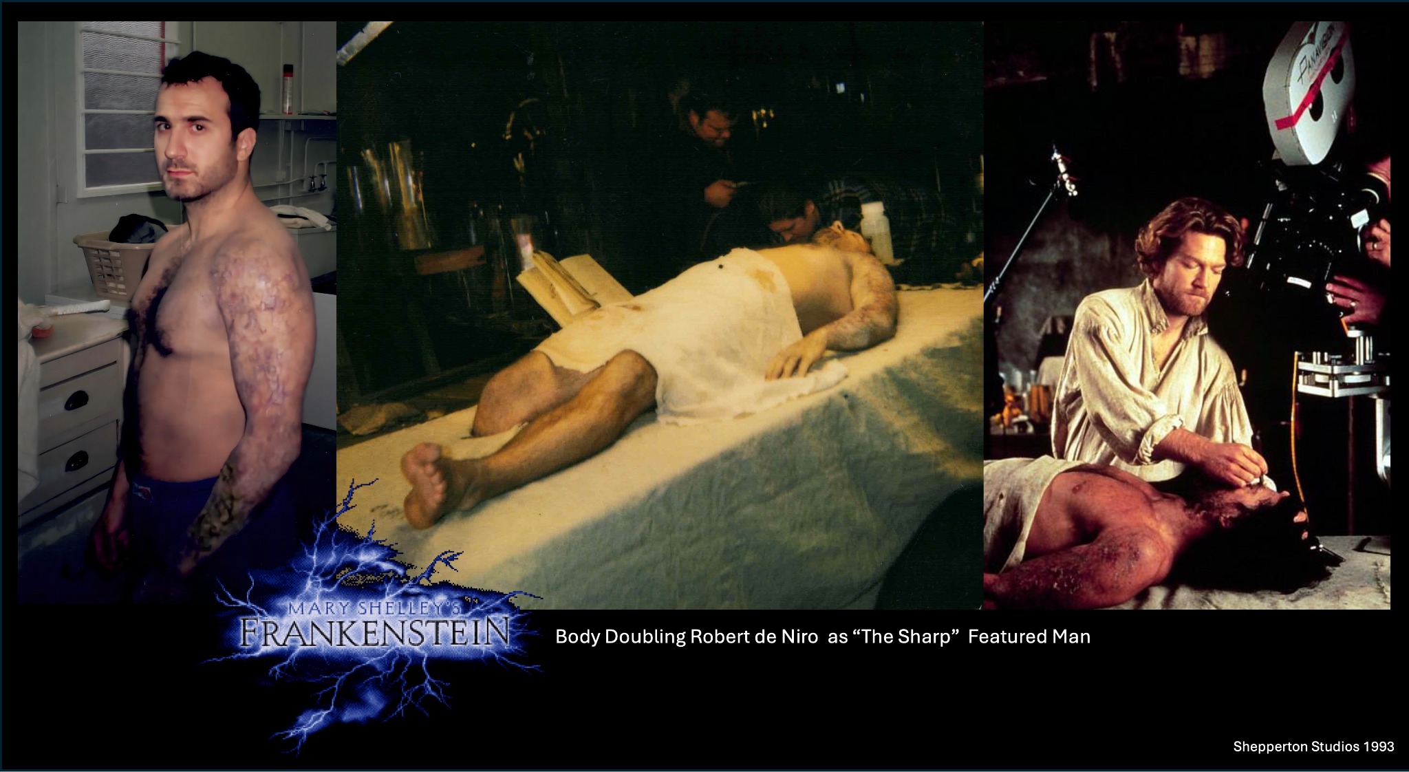 Peter Pedrero — Robert De Niro — Frankenstein (body double)
