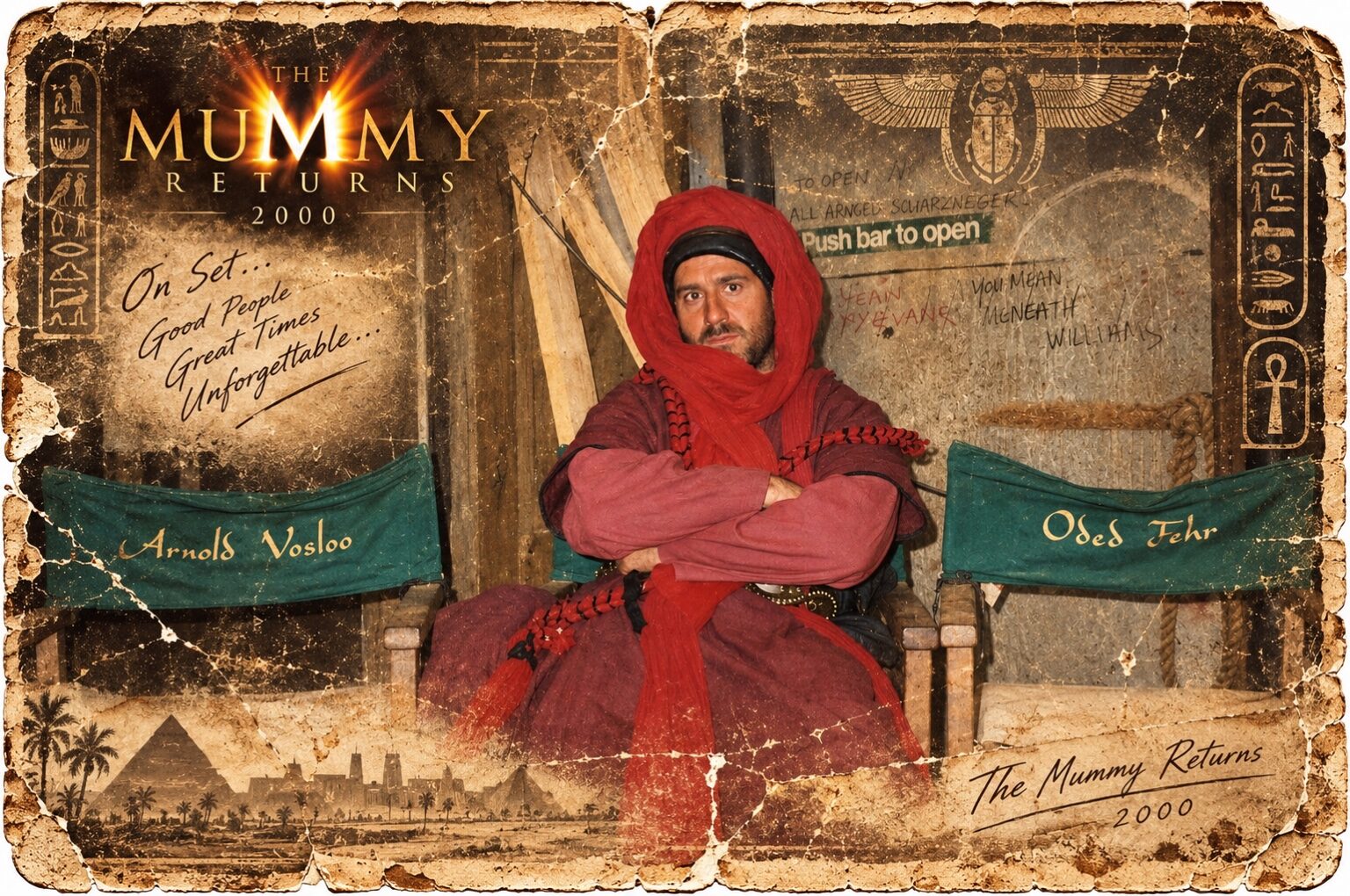 A production memory from The Mummy Returns — The Mummy films
