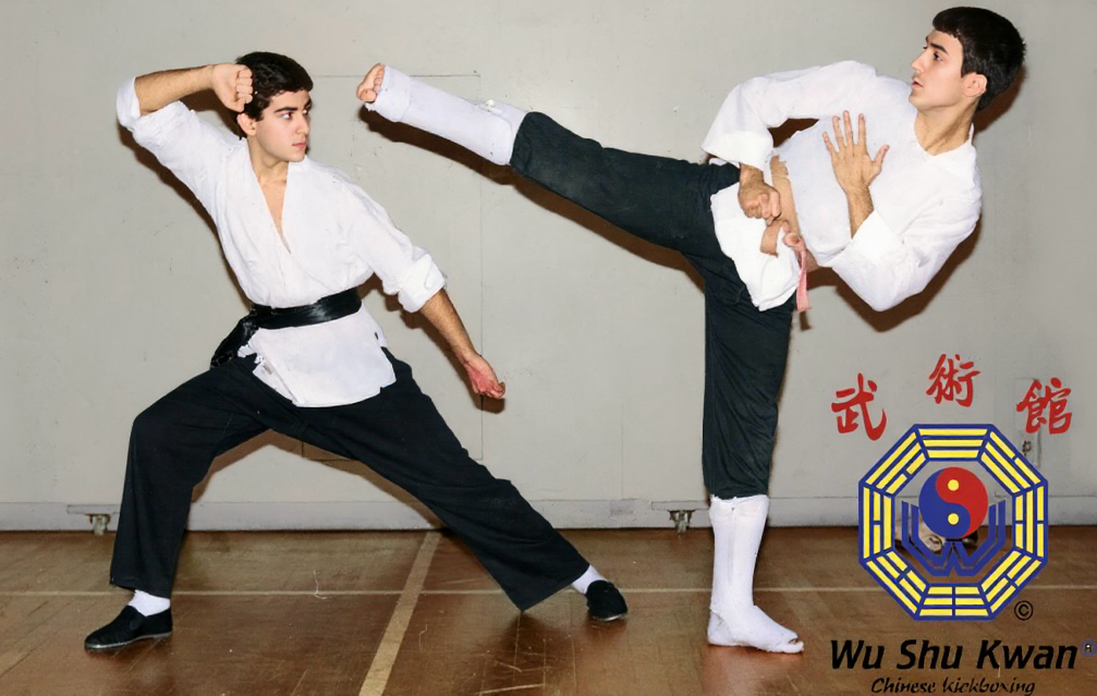 Peter Pedrero during early Wu Shu Kwan Chinese kickboxing training