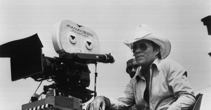 Black-and-white photograph of Hal Needham