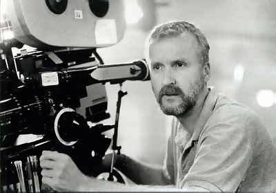 James Cameron on a film set