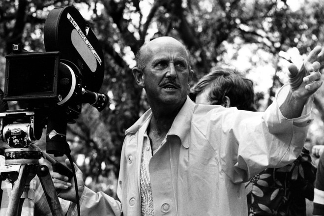 Black-and-white photograph of Michael Powell