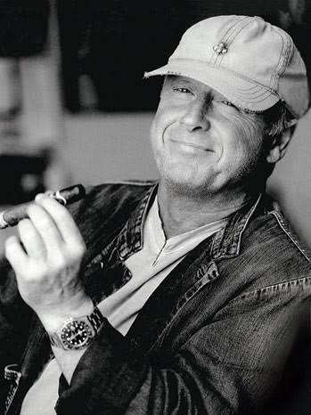 Black-and-white photograph of Tony Scott