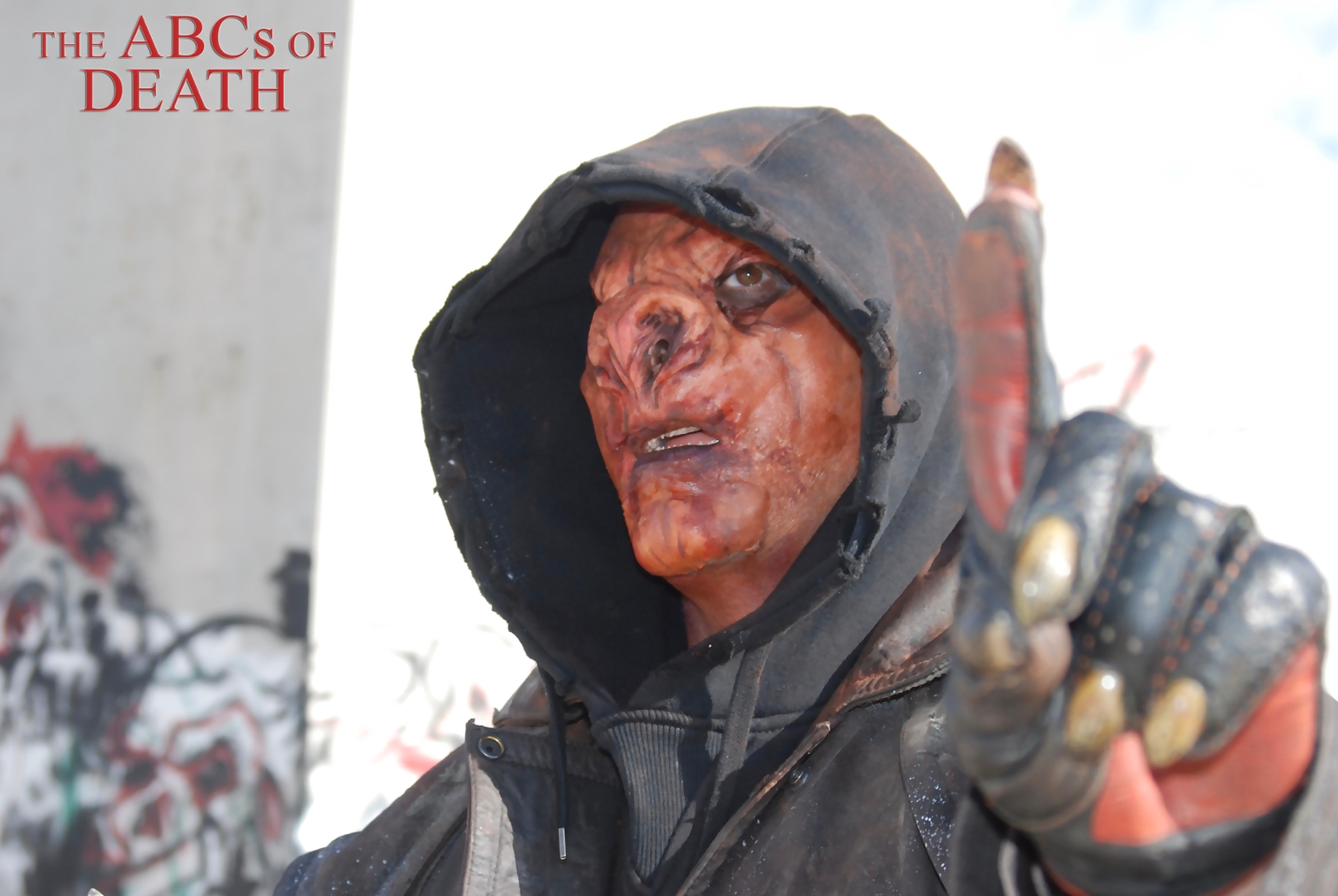 Peter Pedrero in creature prosthetics for The ABCs of Death — The ABCs of Death