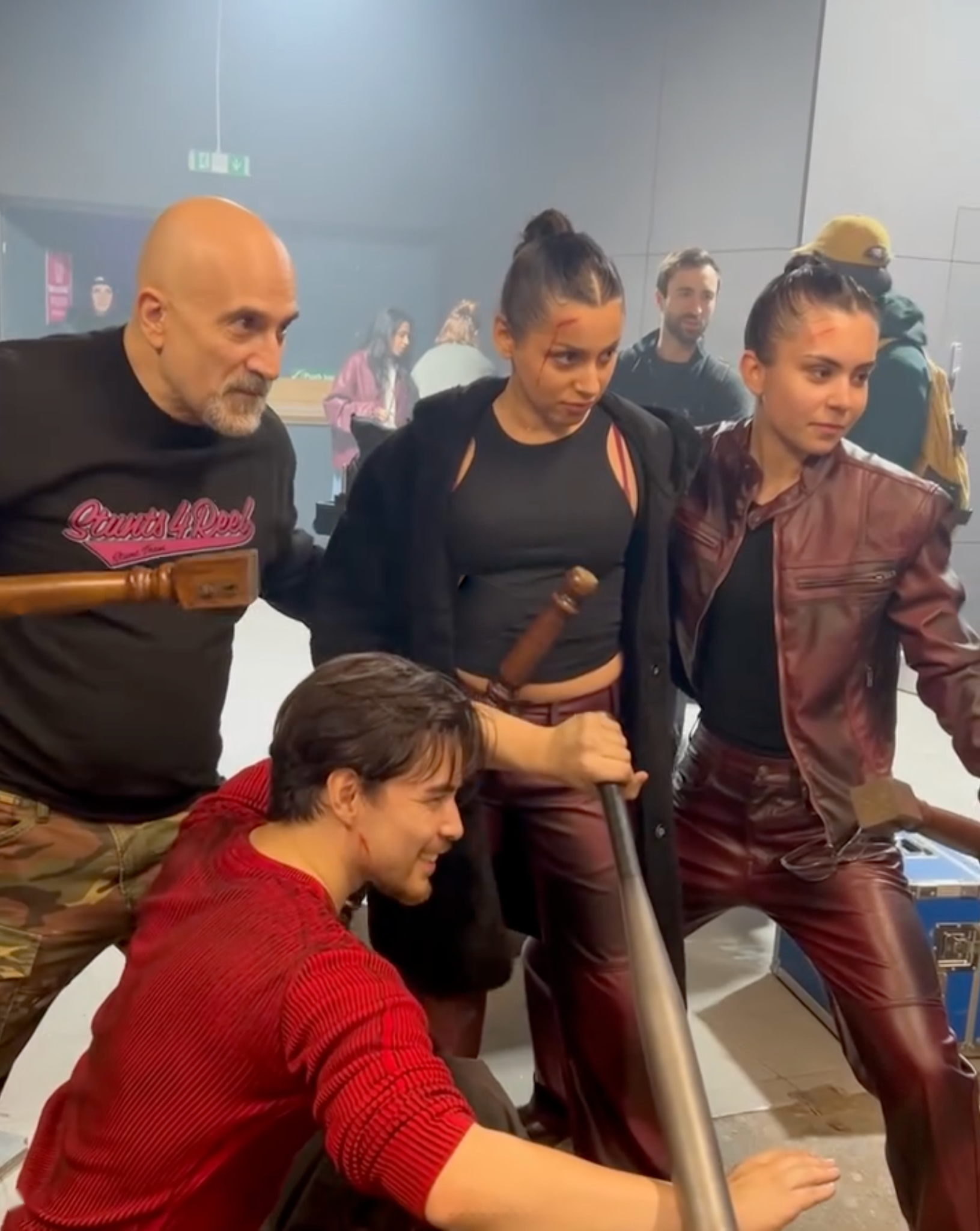 Behind the scenes on Danger Zone — the gang. It's a wrap.