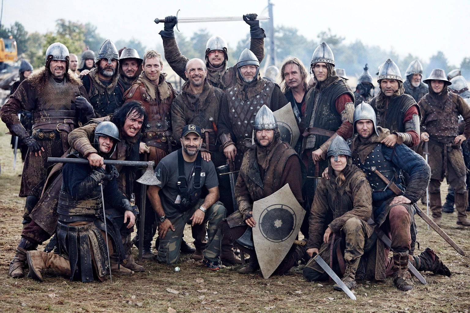 Peter Pedrero with the Game of War stunt team