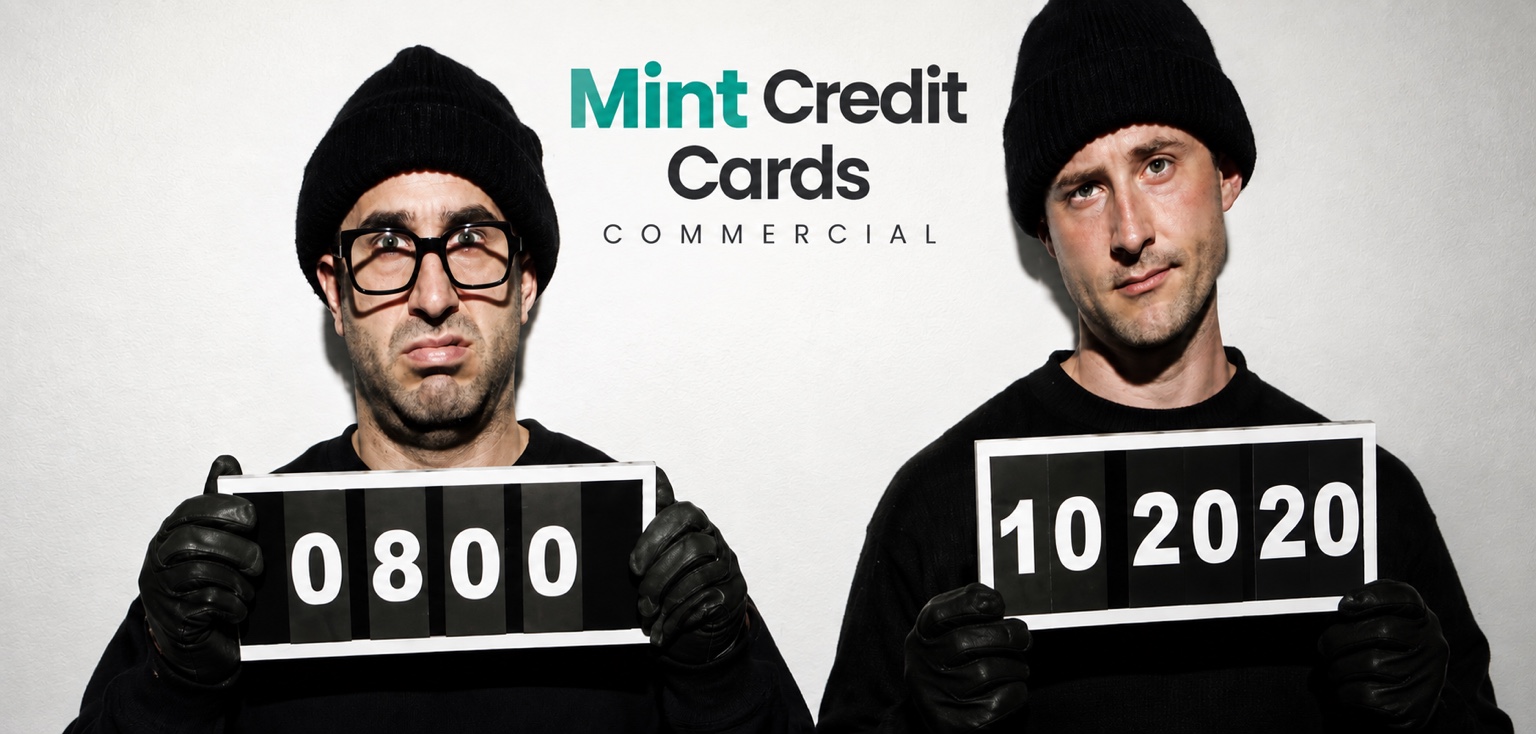 Peter Pedrero performing in the Mint Credit Cards commercial